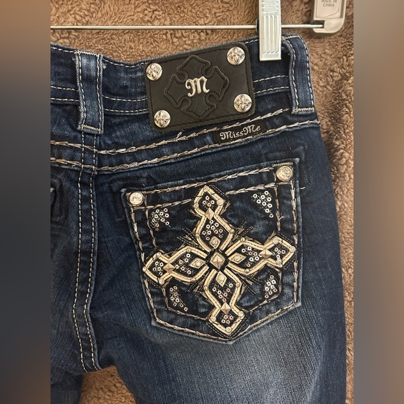 Miss Me Dark Blue Boot Cut Jeans - Picture 8 of 13